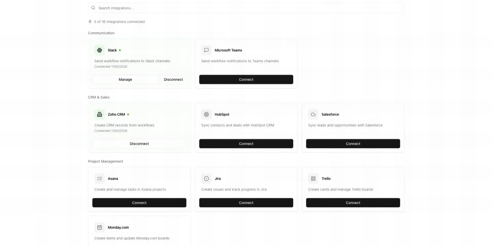 Integrate Step — External Integrations