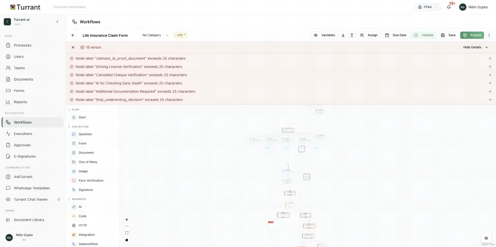 Document Verification Panel